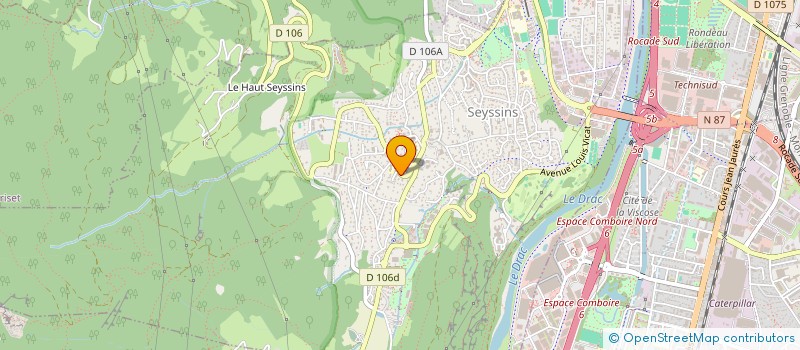 localisation de l'entreprise ACTIF  SEYSSINS