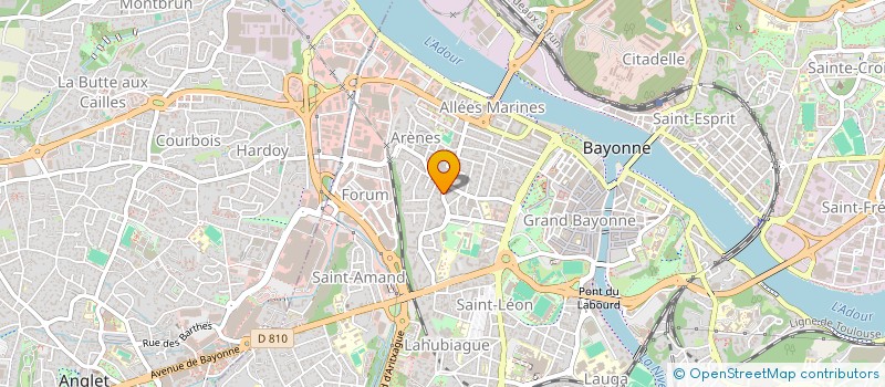 localisation de l'entreprise ACTIF à BAYONNE