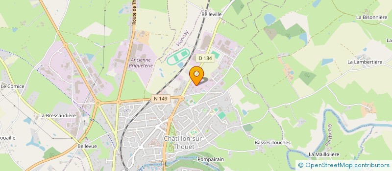 localisation de l'entreprise ACTIF AGENCEMENT à CHATILLON-SUR-THOUET