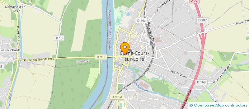 localisation de l'entreprise ACTIF-ANALYSE CONTROLE TECHNICITE INNOVATION FINANCES  COSNE-COURS-SUR-LOIRE