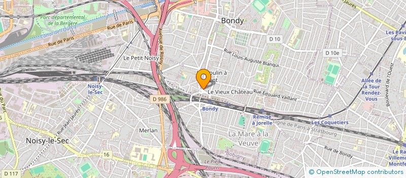 localisation de l'entreprise ACTIF ASSURANCE  BONDY