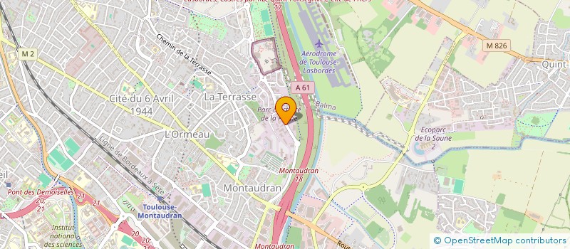 localisation de l'entreprise ACTIF AUDIT  TOULOUSE