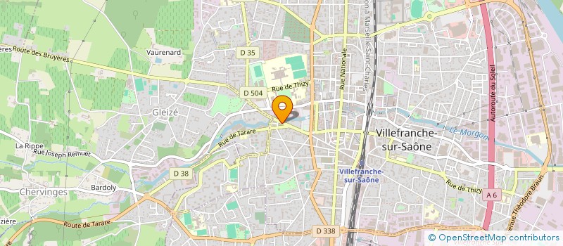localisation de l'entreprise ACTIF & AUTO à VILLEFRANCHE-SUR-SAONE