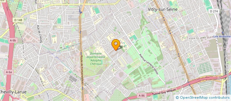 localisation de l'entreprise ACTIF BATIMENT  VITRY-SUR-SEINE