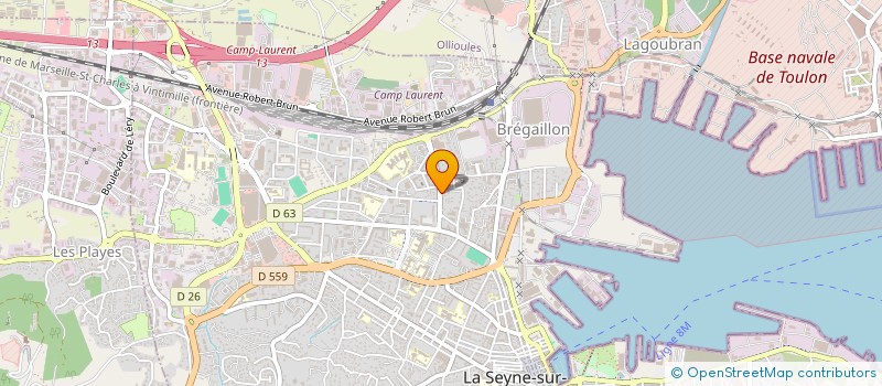 localisation de l'entreprise ACTIF BATIMENT à LA SEYNE-SUR-MER