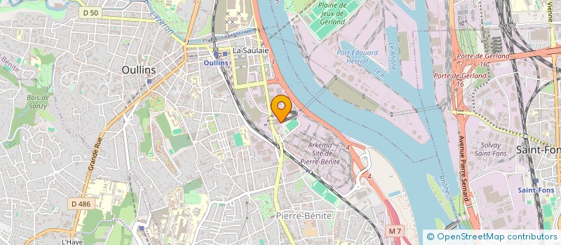 localisation de l'entreprise ACTIF BATIMENT à OULLINS-PIERRE-BENITE