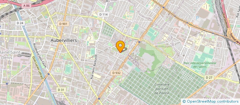 localisation de l'entreprise ACTIF BATIMENT à AUBERVILLIERS