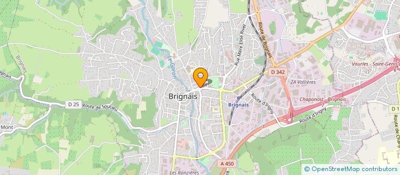 localisation de l'entreprise ACTIF BRIGNAIS IMMOBILIER  BRIGNAIS