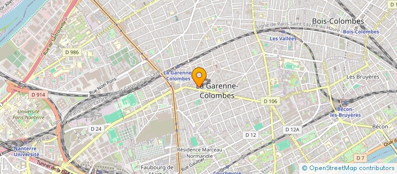 localisation de l'entreprise ACTIF BURO CONSEIL à LA GARENNE-COLOMBES