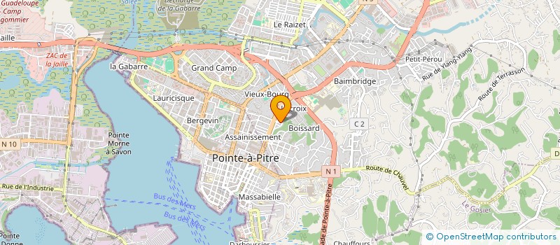 localisation de l'entreprise ACTIF CARS à LES ABYMES
