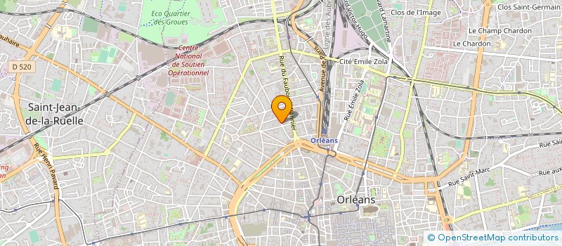 localisation de l'entreprise ACTIF COMPTA à ORLEANS