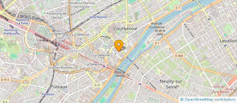 localisation de l'entreprise ACTIF COMPUTER à COURBEVOIE