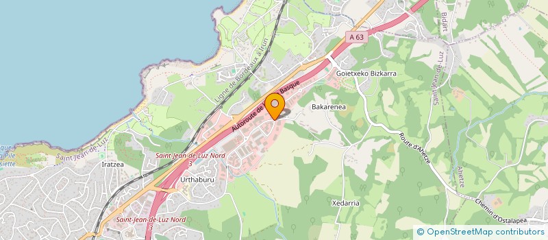 localisation de l'entreprise ACTIF CONSEIL à SAINT-JEAN-DE-LUZ