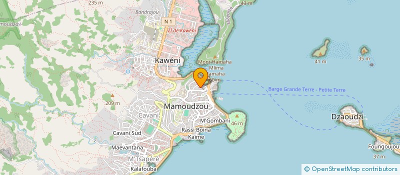 localisation de l'entreprise ACTIF CONSTRUCTION BATIMENT ET TRAVAUX PUBLICS  MAMOUDZOU