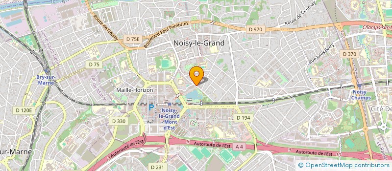 localisation de l'entreprise ACTIF COURSE à NOISY-LE-GRAND