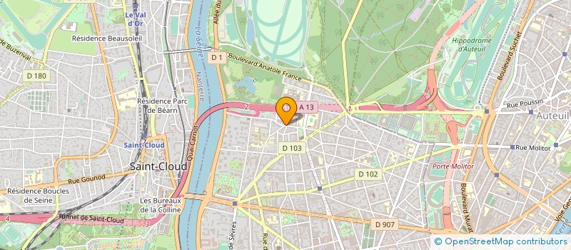 localisation de l'entreprise ACTIF COURSES PLUS à BOULOGNE-BILLANCOURT