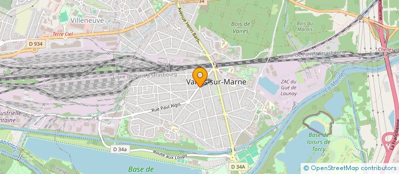 localisation de l'entreprise ACTIF COURTIER à VAIRES-SUR-MARNE