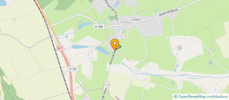 localisation de l'entreprise ACTIF ELEC à TREVOL