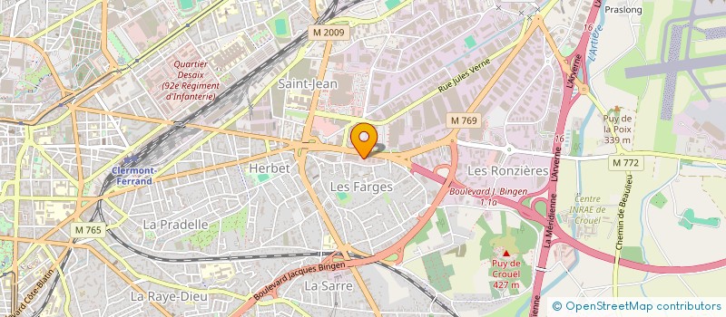 localisation de l'entreprise ACTIF ENERGIES VERTES  CLERMONT-FERRAND