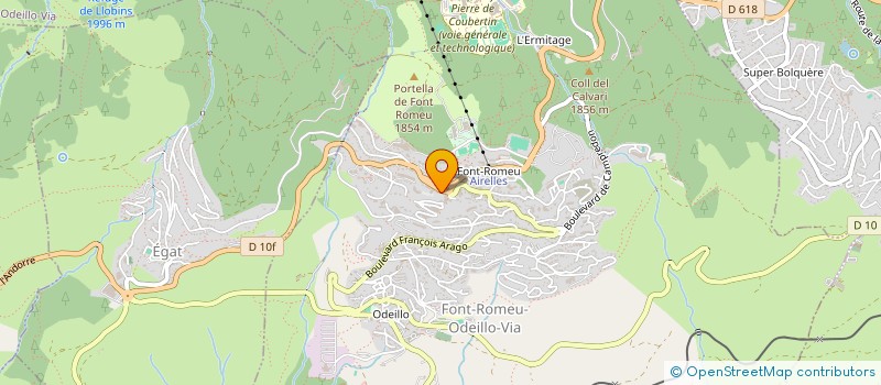 localisation de l'entreprise ACTIF FONT ROMEU  FONT-ROMEU-ODEILLO-VIA