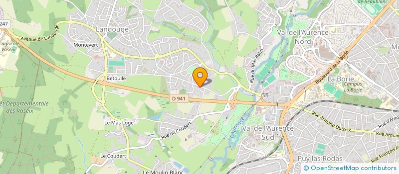 localisation de l'entreprise ACTIF FORESTIER  LIMOGES