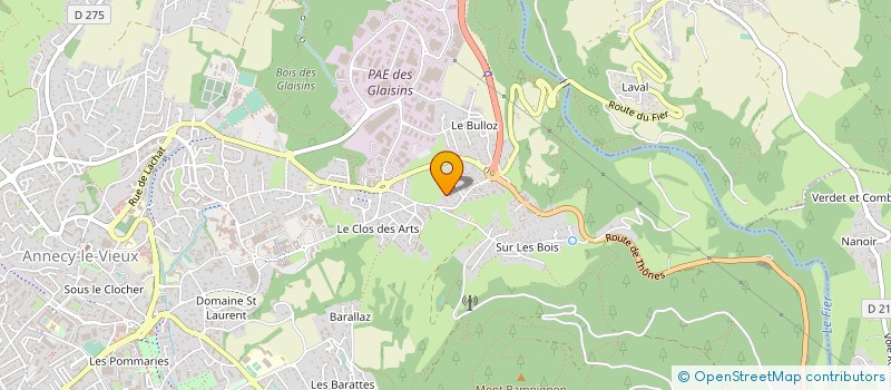 localisation de l'entreprise ACTIF IMMO à ANNECY