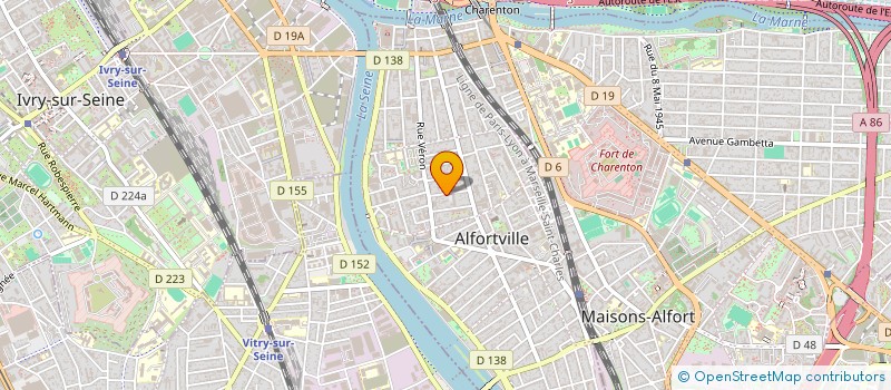 localisation de l'entreprise ACTIF IMMO à ALFORTVILLE