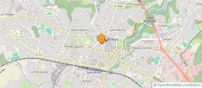 localisation de l'entreprise ACTIF IMMOBILIER à SAINT-BRIEUC