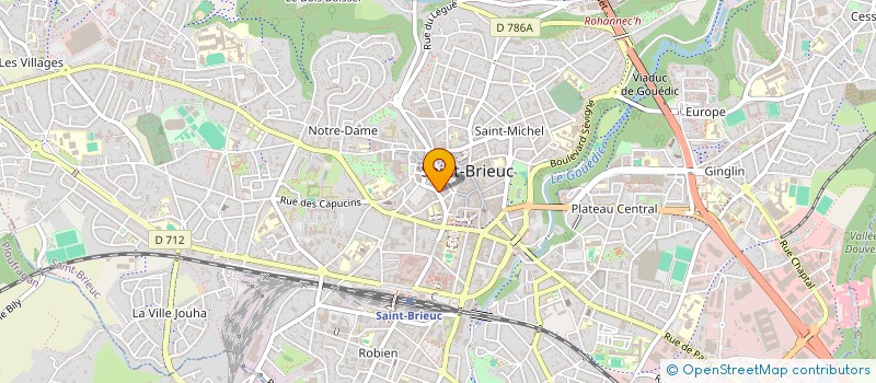 localisation de l'entreprise ACTIF IMMOBILIER à SAINT-BRIEUC