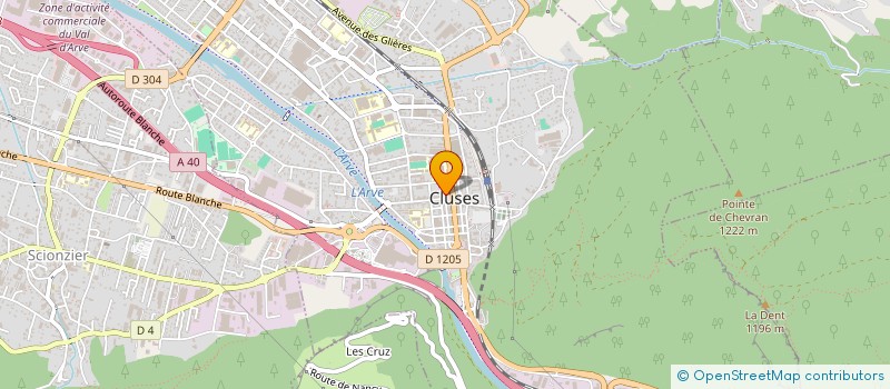 localisation de l'entreprise ACTIF IMMOBILIER  CLUSES