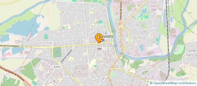 localisation de l'entreprise ACTIF IMMOBILIER à SOISSONS