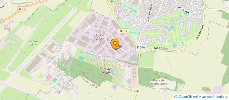 localisation de l'entreprise ACTIF INDUSTRIES à BONDOUFLE
