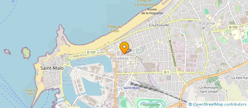 localisation de l'entreprise ACTIF KINE ROCABEY  SAINT-MALO