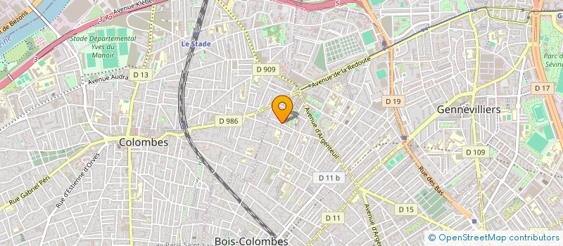 localisation de l'entreprise ACTIF MEDIAS CONSEILS à BOIS-COLOMBES