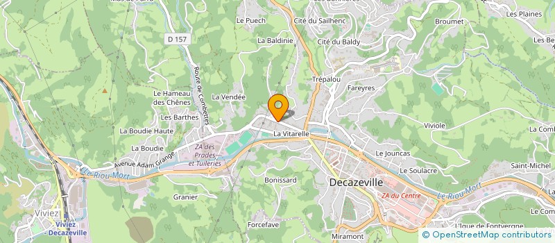 localisation de l'entreprise ACTIF MICRO à DECAZEVILLE