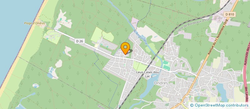 localisation de l'entreprise ACTIF NET à ONDRES