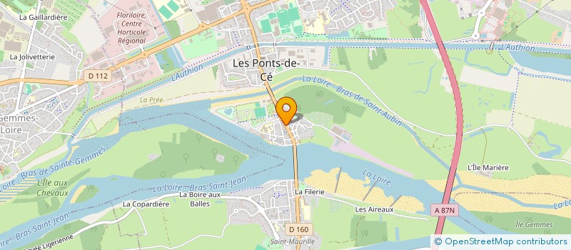 localisation de l'entreprise ACTIF PATRIMOINE à LES PONTS-DE-CE