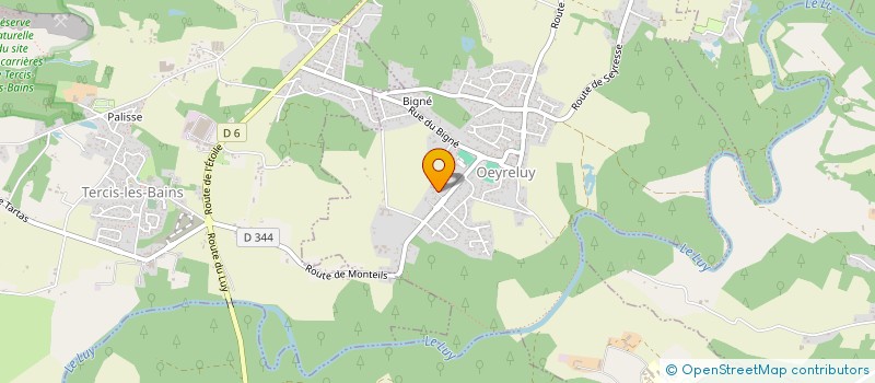 localisation de l'entreprise ACTIF PATRIMOINE IMMOBILIER  OEYRELUY