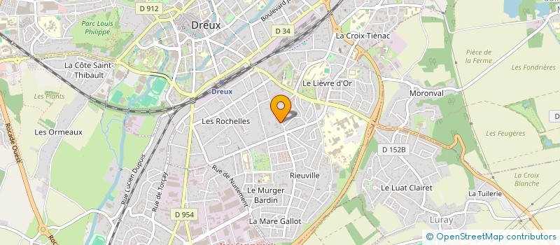 localisation de l'entreprise ACTIF PEINTURE à DREUX