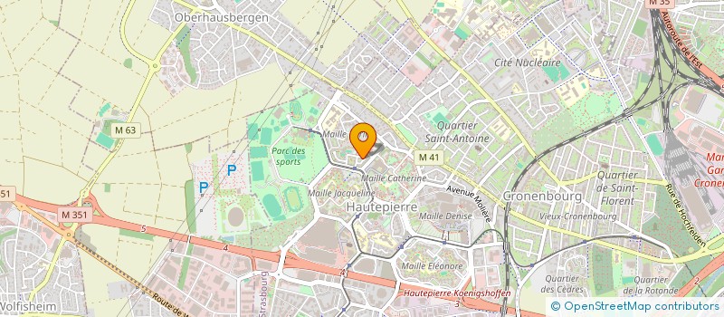 localisation de l'entreprise ACTIF PLATRIER SARL à STRASBOURG