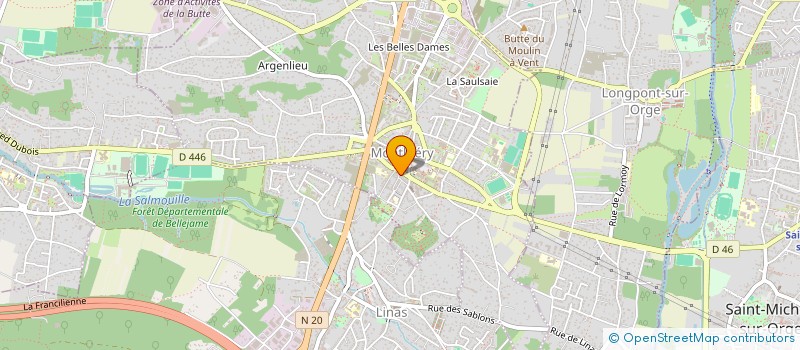 localisation de l'entreprise ACTIF PLUS AUTO à MONTLHERY