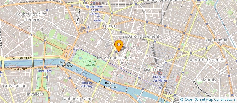 localisation de l'entreprise ACTIF PROMOTION ET CONSTRUCTION à PARIS