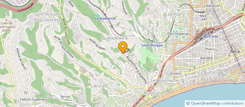 localisation de l'entreprise ACTIF RAVALEMENT PEINTURE à NICE