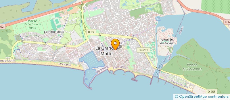 localisation de l'entreprise ACTIF RESIDENCE à LA GRANDE-MOTTE