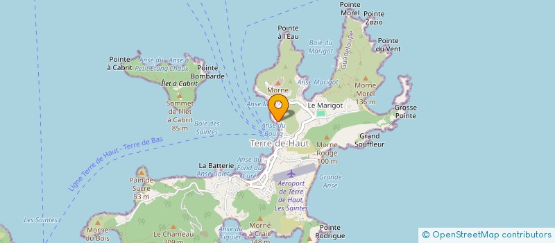 localisation de l'entreprise ACTIF SUN & SEA à TERRE-DE-HAUT