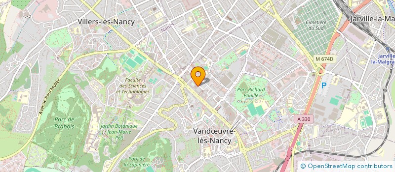 localisation de l'entreprise ACTIF TRANSDEM EXPRESS à VANDŒUVRE-LES-NANCY