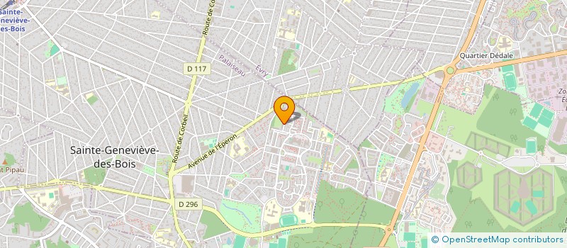 localisation de l'entreprise ACTIF TRANSPORT  STE GENEVIEVE DES BOIS