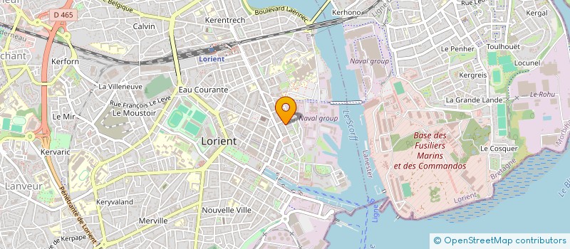 localisation de l'entreprise ACTIF TRONIC à LORIENT