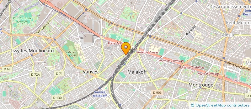 localisation de l'entreprise ACTIF VANVES à VANVES