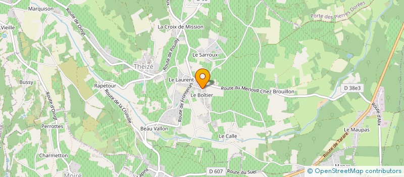 localisation de l'entreprise ACTIF WEAR à THEIZE